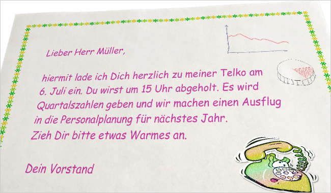 Telefonkonferenz Einladung