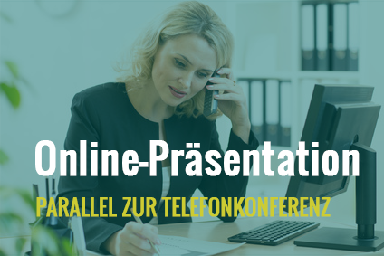 Telefonkonferenz mit Präsentation
